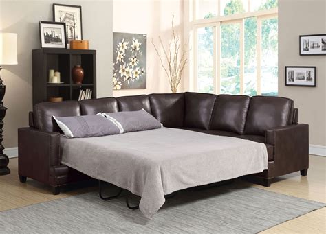 Sleeper Sofa Leather Sectional